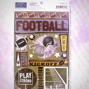 💞 New Football Game Scrapbook Craft Stickers